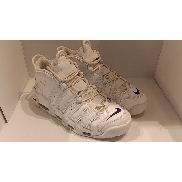 Nike Air More Uptempo White Midnight Navy Size 11.5 Mens 2022 DH8011-100 Clean main image 7